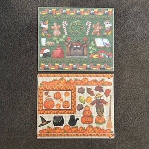 Creative Memories Done in One Lot 1 Holiday and 1 Halloween Die Cut Shapes NWT